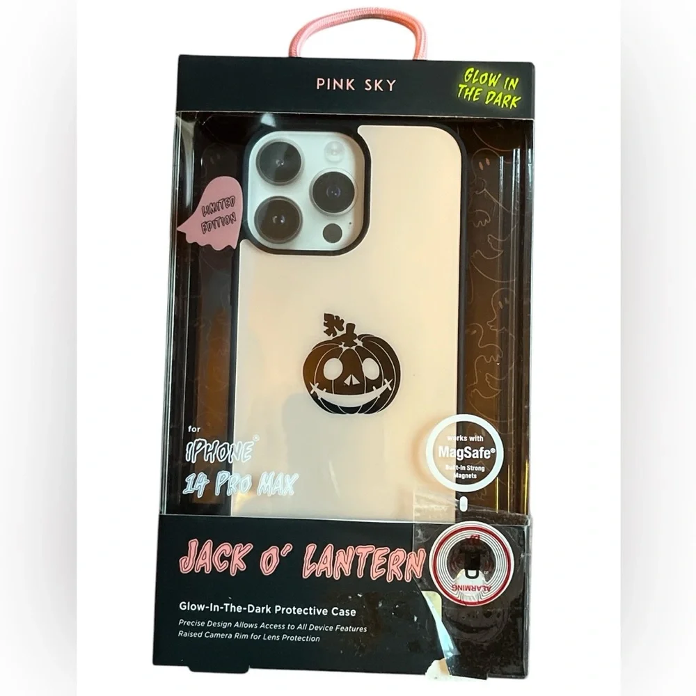 JACK O’ LANTERN GLOW IN THE DARK LIMITED EDITION iPhone 14 PRO MAX PHONE CASE